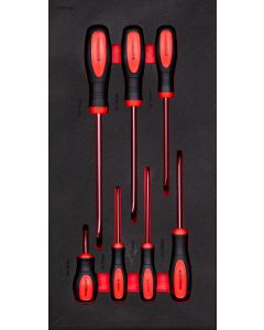 Schubladeneinsatz für Werkbank, Schraubendrehersatz Schlitz, 7-tlg. Modell 95022  