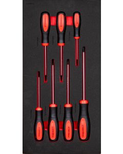 Schubladeneinsatz für Werkbank, Schraubendrehersatz Innensechsrund, 7-tlg. , Modell 95024  