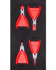 Schubladeneinsatz für Werkbank, Sicherungsringzangen-Set 4 tlg. Modell 95029