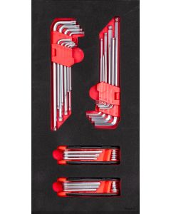 Schubladeneinsatz für Werkbank, 20-teiliges Inbus-Set, Modell 95033