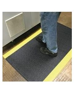 Arbeitsplatzmatte "Orthomat Standard", 0,6 x 0,9 m, schwarz-gelb, Modell AF010701