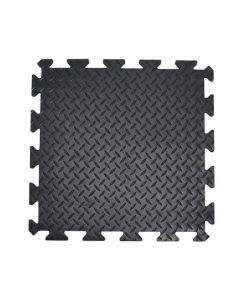 Arbeitsplatzfliesen "Deckplate Connect", 50 x 50 cm, Mittelstück, schwarz, Modell DP010008