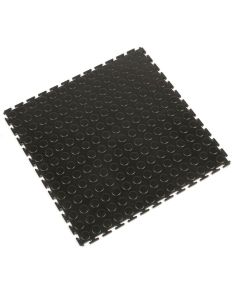 Bodenfliese "Tough-Lock", Hammerschlag, 0,5 x 0,5 m, schwarz, Modell TLT010003H