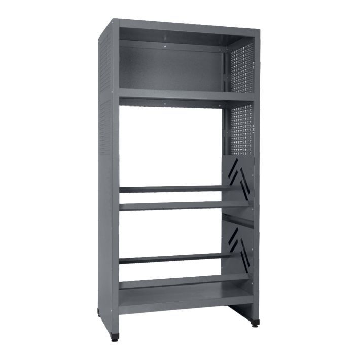 Kpper Getrnkekisten-Regal Modell 89400, B.91cm H. 204 cm